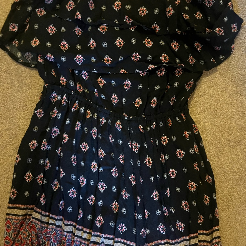 Hollister Navy Floral Romper